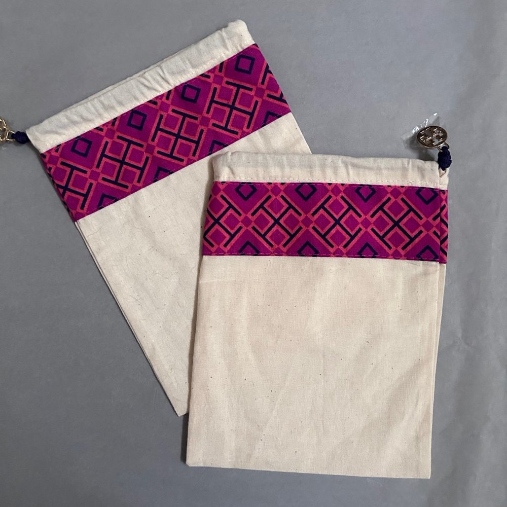 Tory Burch Pink Drawstring Dust Bags - 2